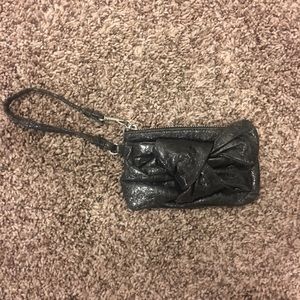 Jessica Simpson Black Wristlet
